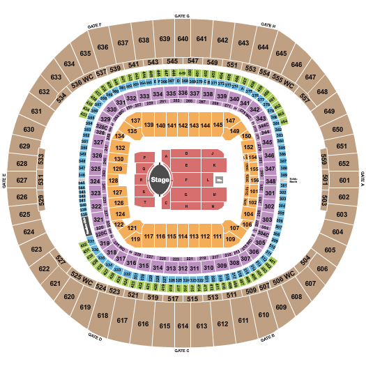 Seat Map For Taylor Swift Superdome